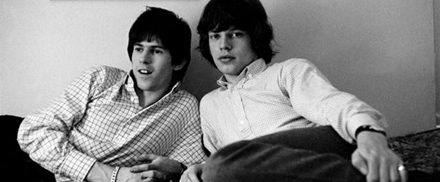 Richards y Jagger Keith Richards y Mick Jagger Jovenes