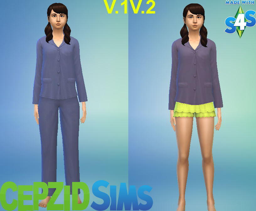 Pajamas for female ~ Cepzid Sims