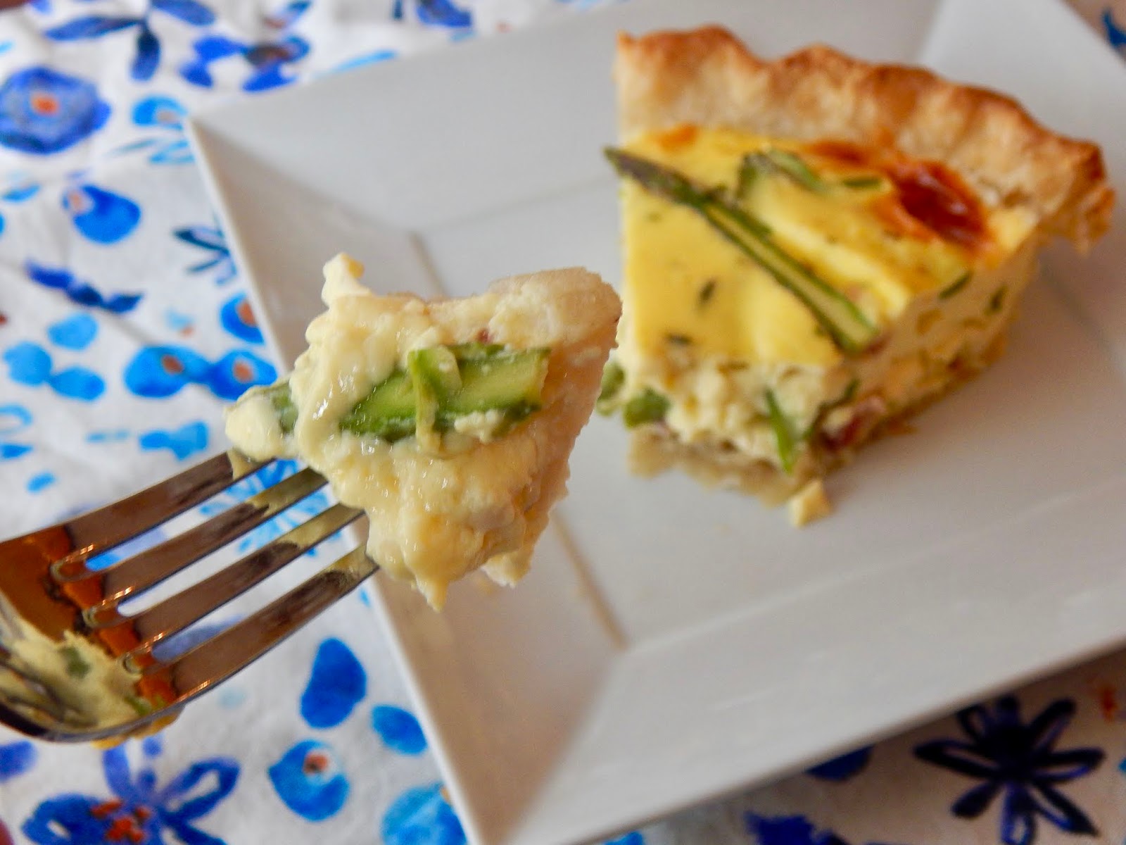 The Nerdy Chef Asparagus & Fontina Quiche