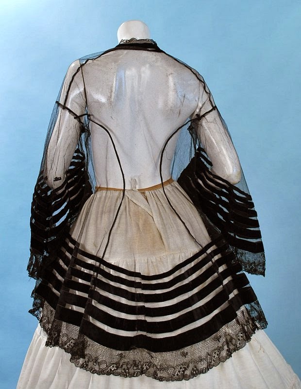 All The Pretty Dresses: Sheer Net 1850's Canezou Jacket
