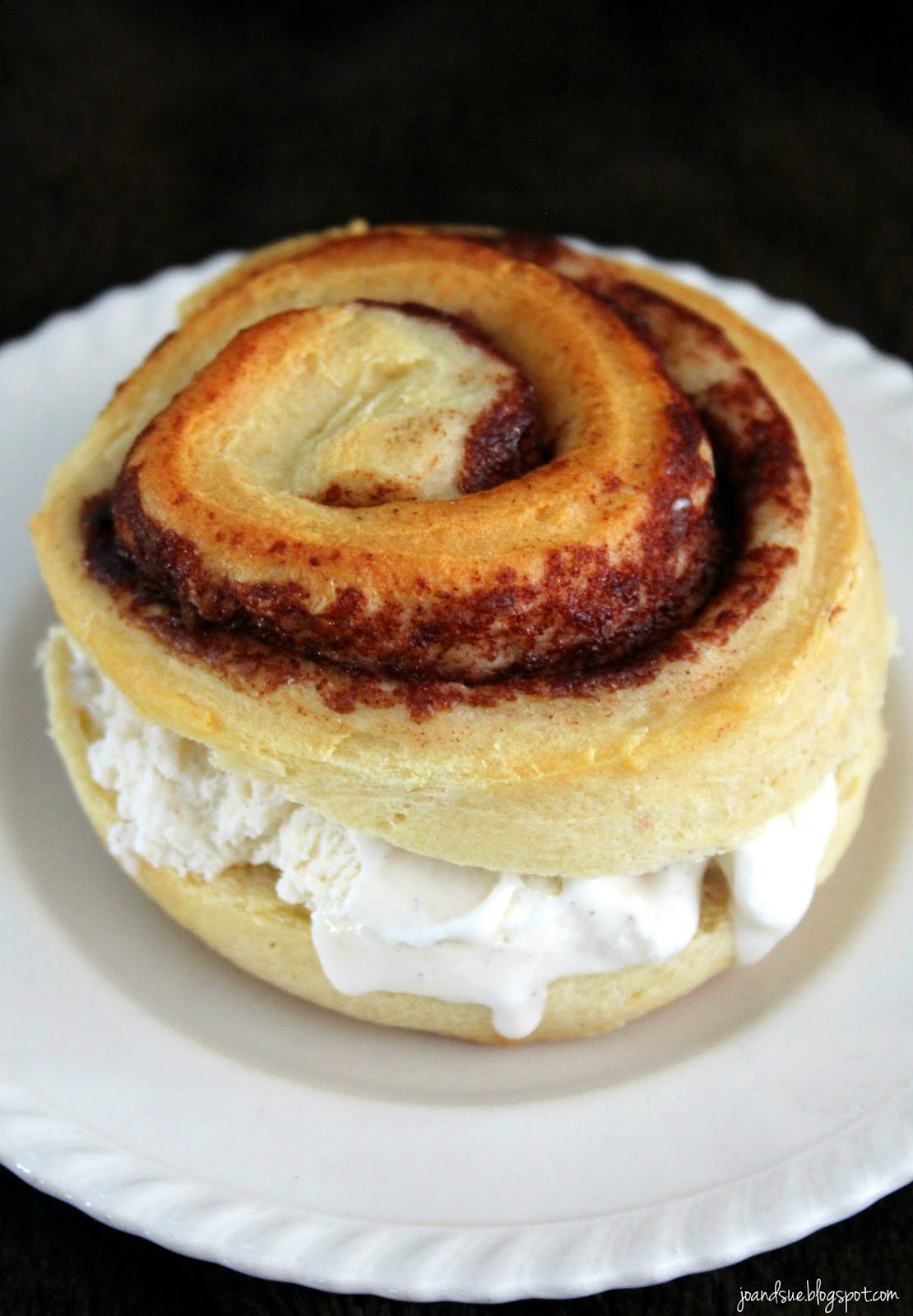 Jo and Sue Cinnamon Bun Ice Cream Sandwiches
