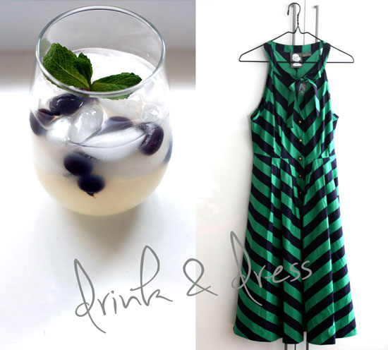 blue and green frocktail