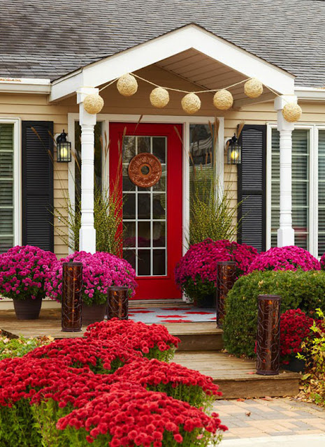 flower front door