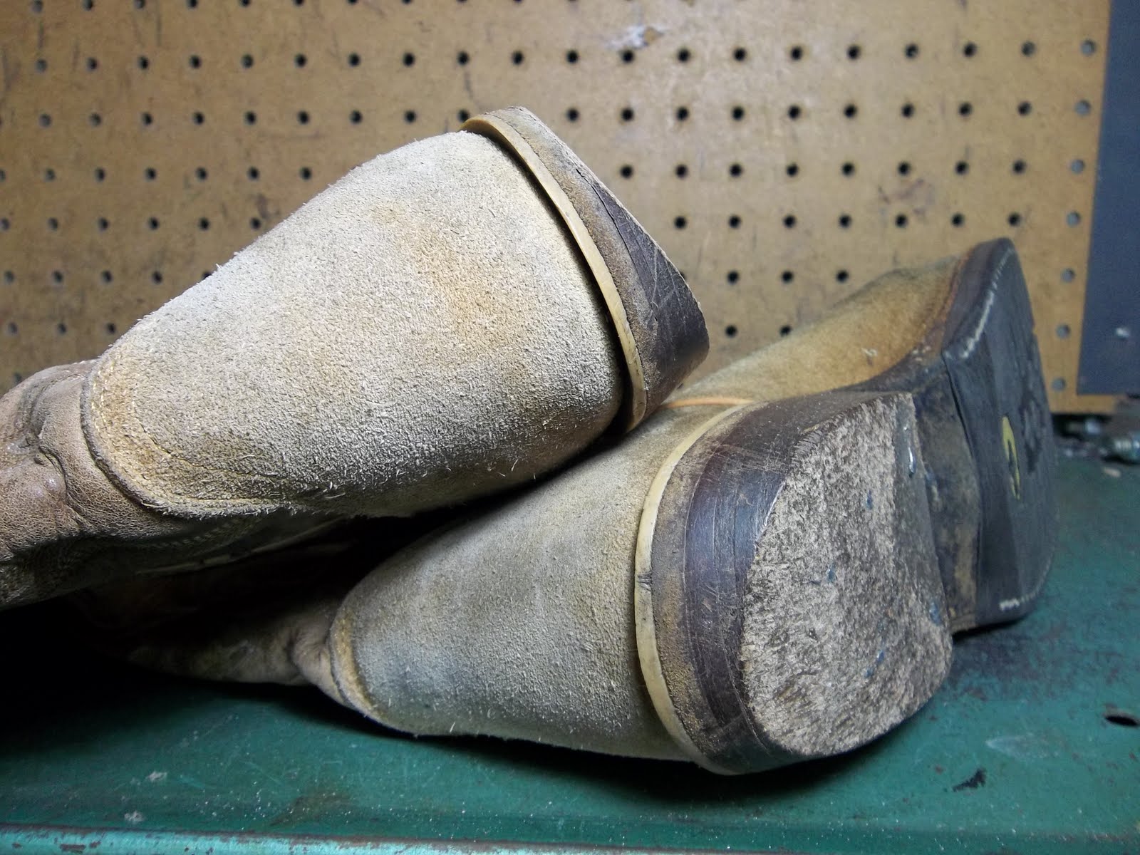 Edgewood Drive Shoe Repair: Western Boot Heels Before and After