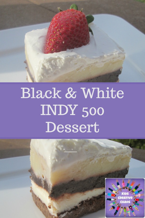 Black and White Dessert Recipe Indy 500 Race Adventures of Kids