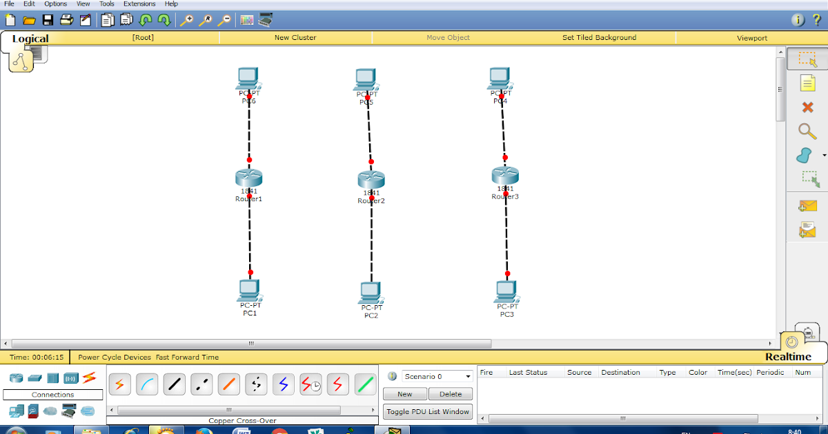 Tutorial Jaringan 3 Router 6 PC (Aplikasi Cisco Packet Tracer) terbaru 2016