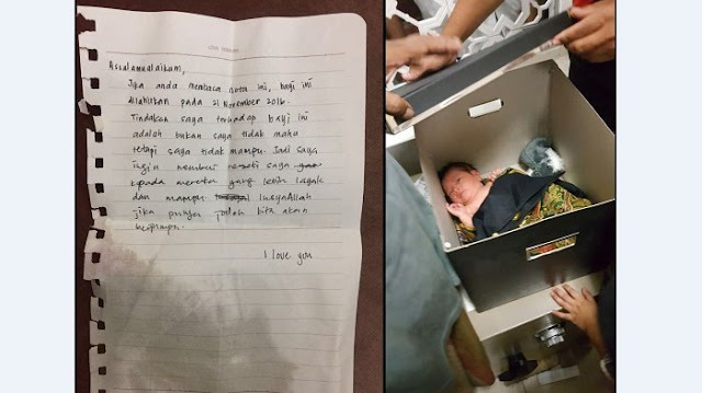 Kasian! Bayi Ini Ditinggal Ibunya di Masjid Bersama Sebuah Surat yang Isinya Menyedihkan