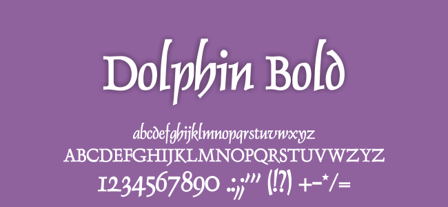 Kumpulan Font Undangan - Dolphin Bold Font
