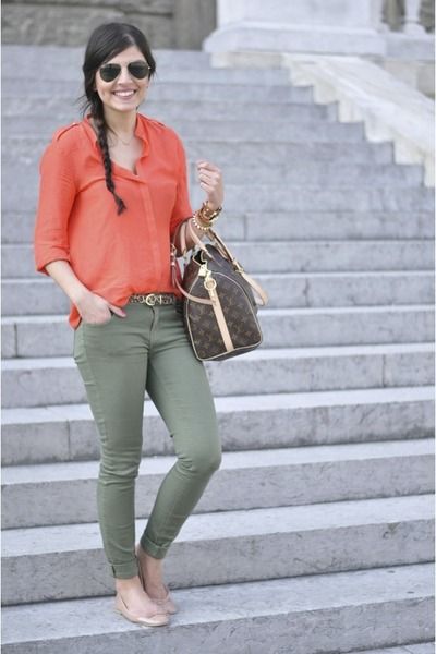  Olive & Coral street style