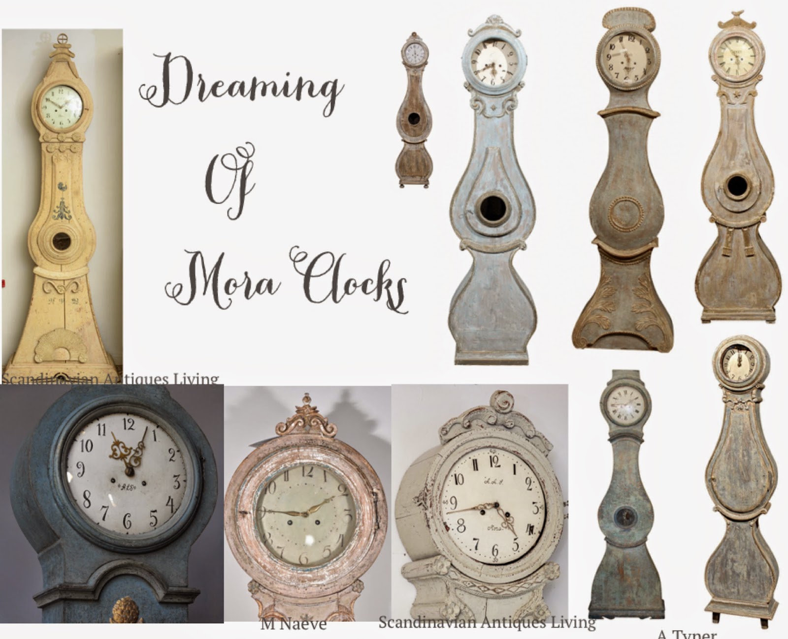 Antique Swedish Mora Clocks