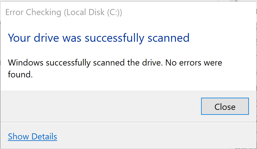 Drive a Error. Check Disk программа. Error checking id