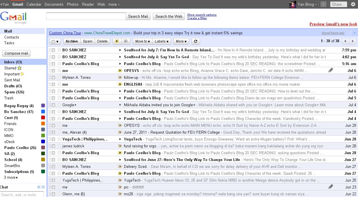 A Preview of Gmail