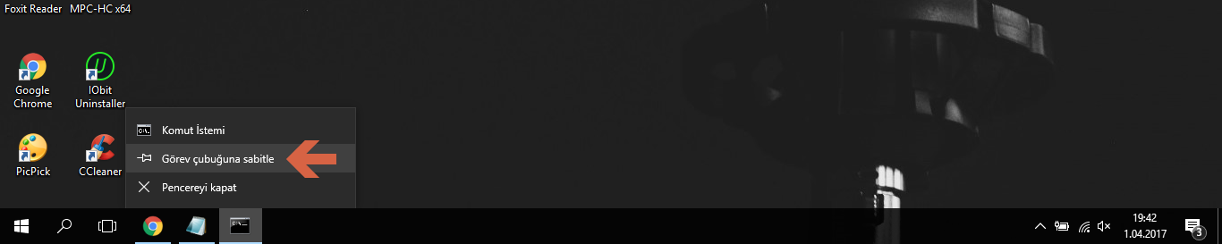 Komut İstemi'ni Yönetici'ye dönüştürme ve Windows 10'da görev çubuğuna eklenir 4 Komut%2Bistemi 3