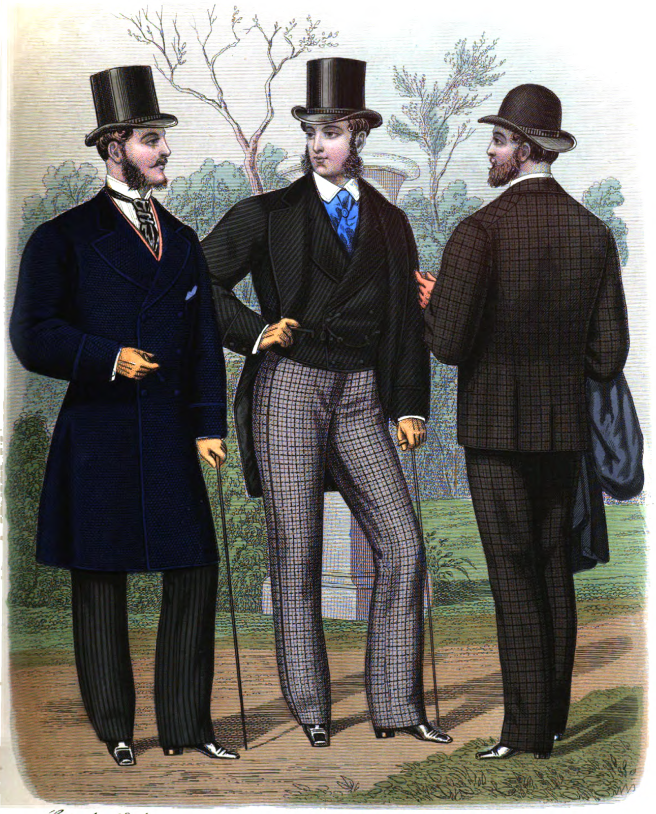19th Century Historical Tidbits: 1874 Men's Fashions