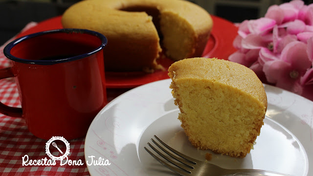 "Bolo de fubá simples (sem leite, ovos e soja)"