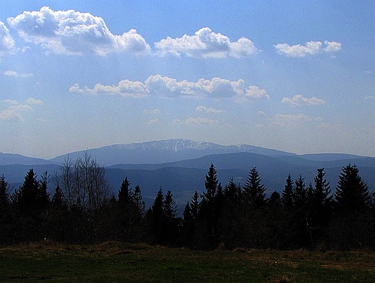 Babia Góra z Leskowca. Babia Góra z Leskowca.