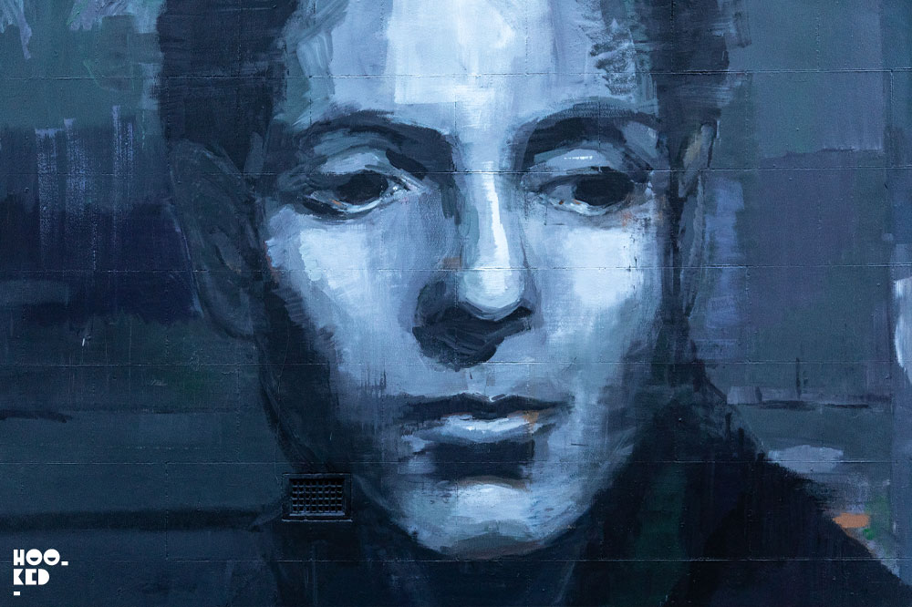 Mural of Gluck (Hannah Gluckstein) for LGBTQ+ History Month