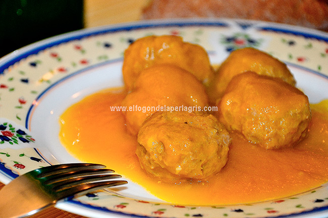 Albóndigas en salsa de soja y sidra Albóndigas en salsa de soja y sidra