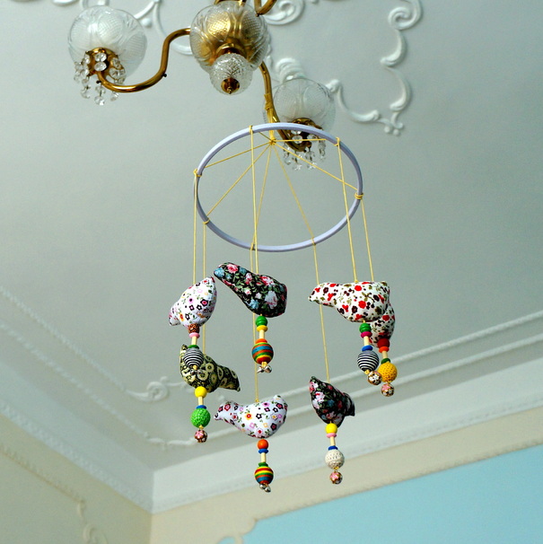 Needlework. Мобили для детской комнаты своими руками.Mobiles for