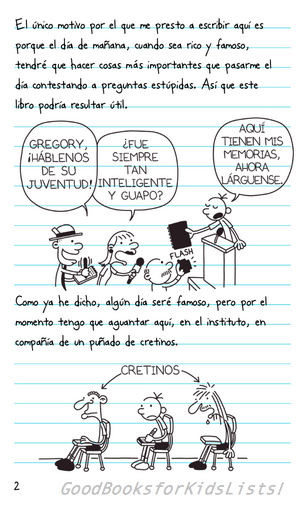 Good Books For Kids Lists Spanish Diary Of A Wimpy Kid Reading