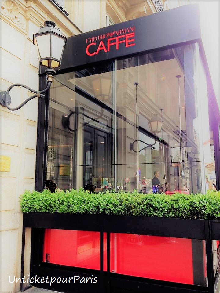 Emporio Armani Caffé 149 Boulevard Saint-germain 75006 Paris Un ticket pour Paris: avril 2018