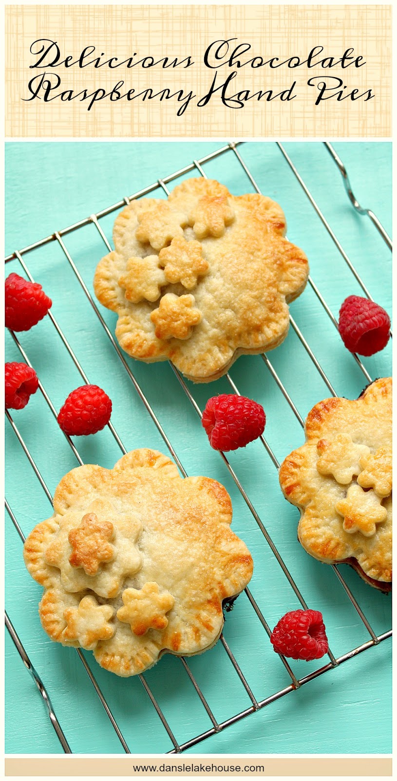 easy pie recipe Chocolate Raspberry Hand Pie - So easy, so delicious | www.danslelakehouse.com