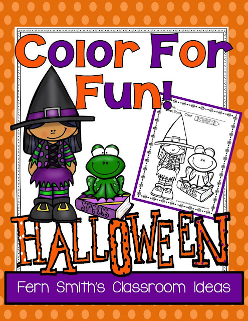  Fern Smith's Classroom Ideas Color for Fun, Family Pets and Halloween Fun! Color For Fun Printable Coloring Pages at TeacherspayTeachers!