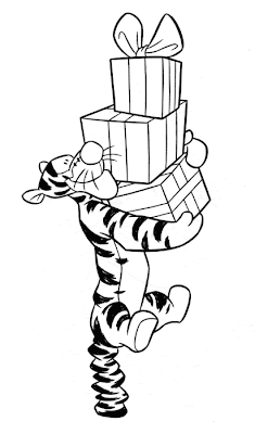 Cartoons Coloring Pages: Tigger Coloring Pages