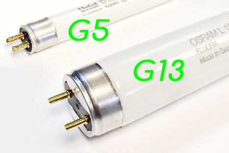 Люминесцентные лампы с цоколем G5, G13