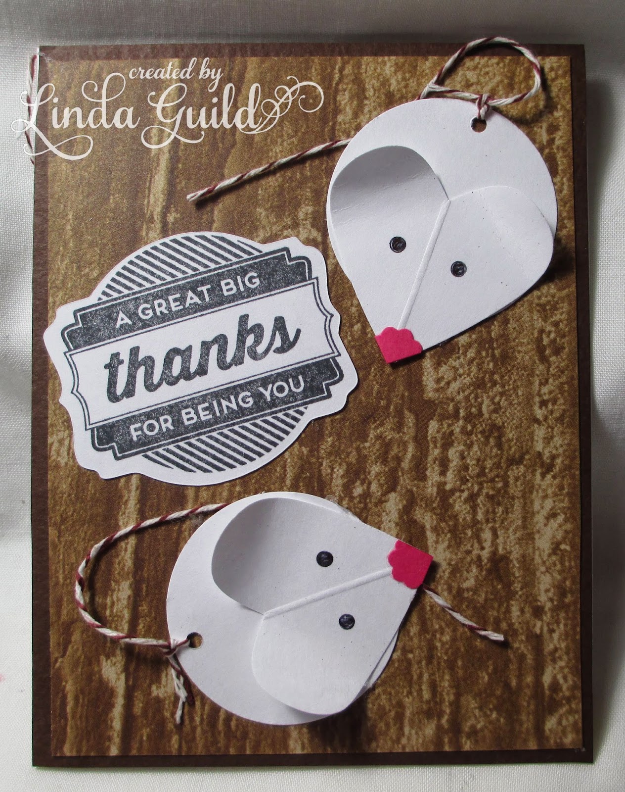 Nothin' Fancy White Mice Card