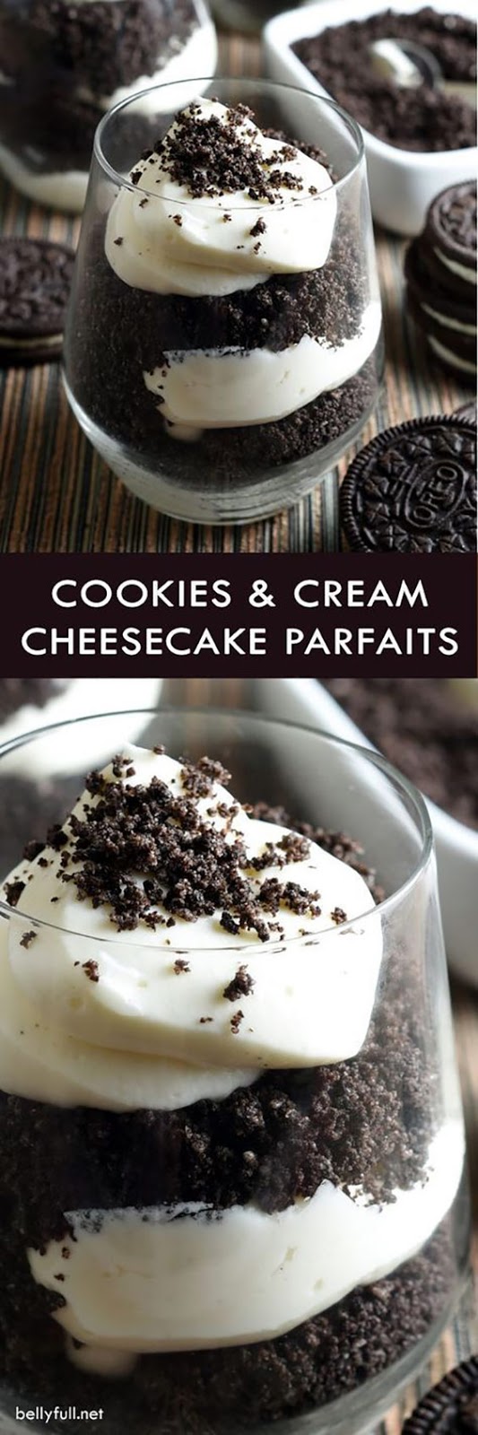 Cookies and Cream Cheesecake Parfaits Cookies and Cream Cheesecake Parfaits