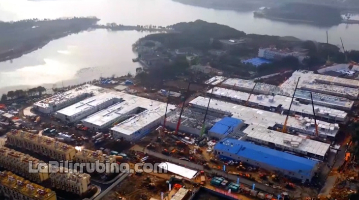 Construyen en ocho días tremendo hospital para pacientes con coronavirus en China Construyen en ocho días tremendo hospital para pacientes con coronavirus en China