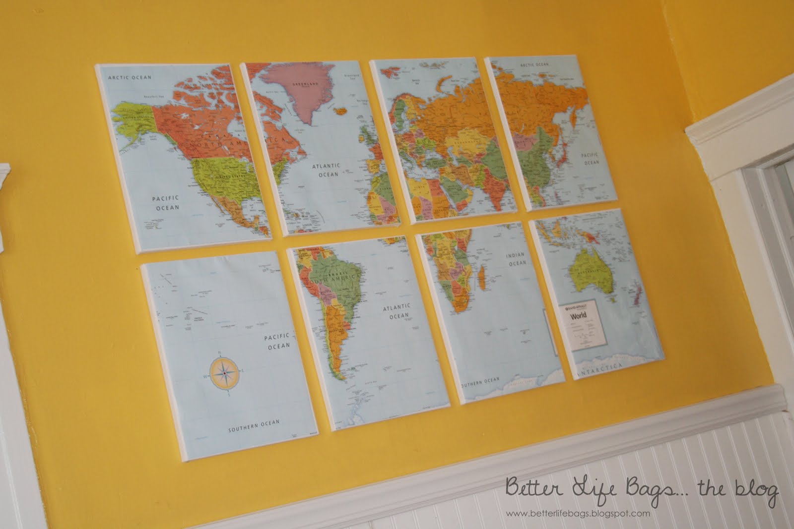 Better Life Blog Map Wall Art