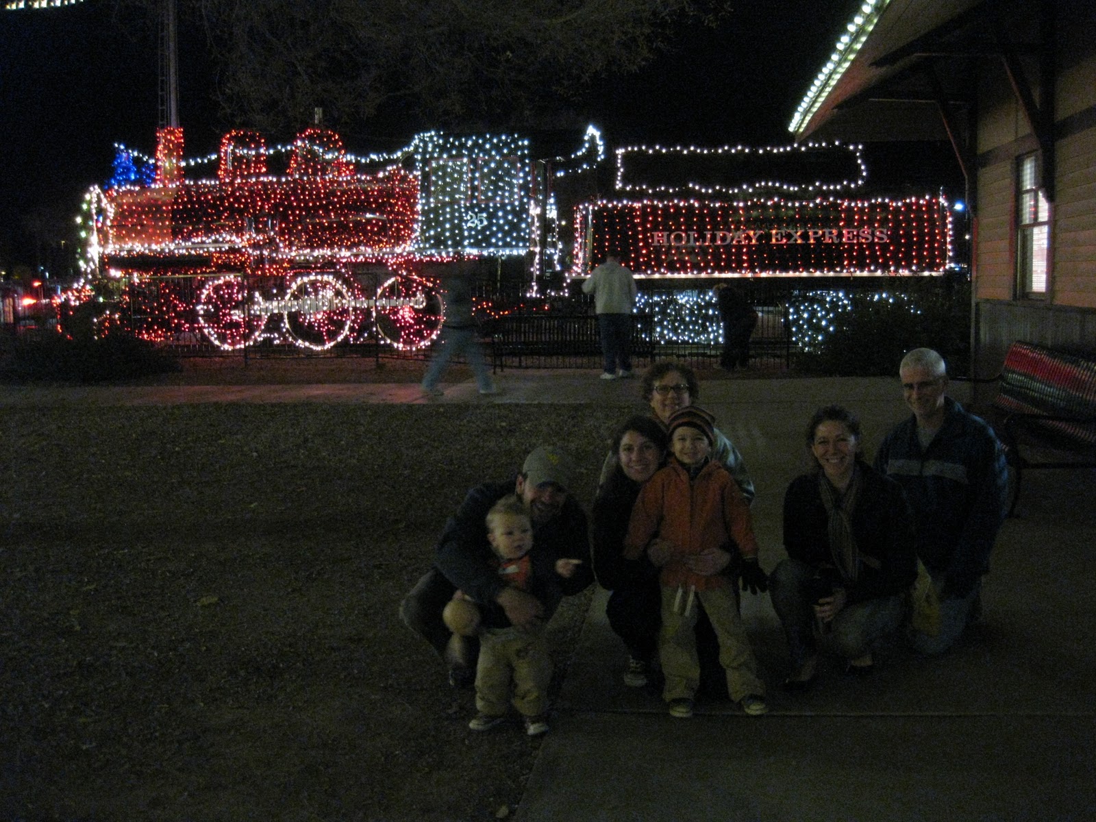 The Weisse Guys train park christmas lights