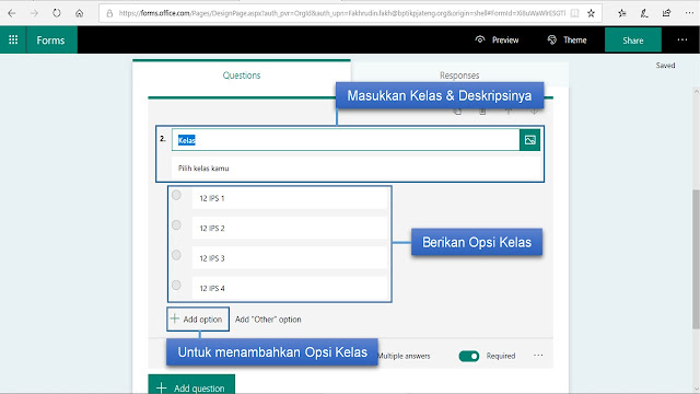 Membuat Ulangan Online Dengan Office Form Bung Fahdisjro