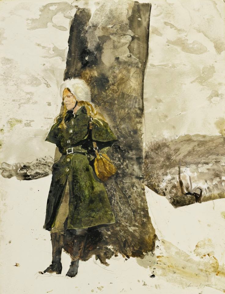 Art Blog Andrew Wyeth In The Orchard Helga In Orchard