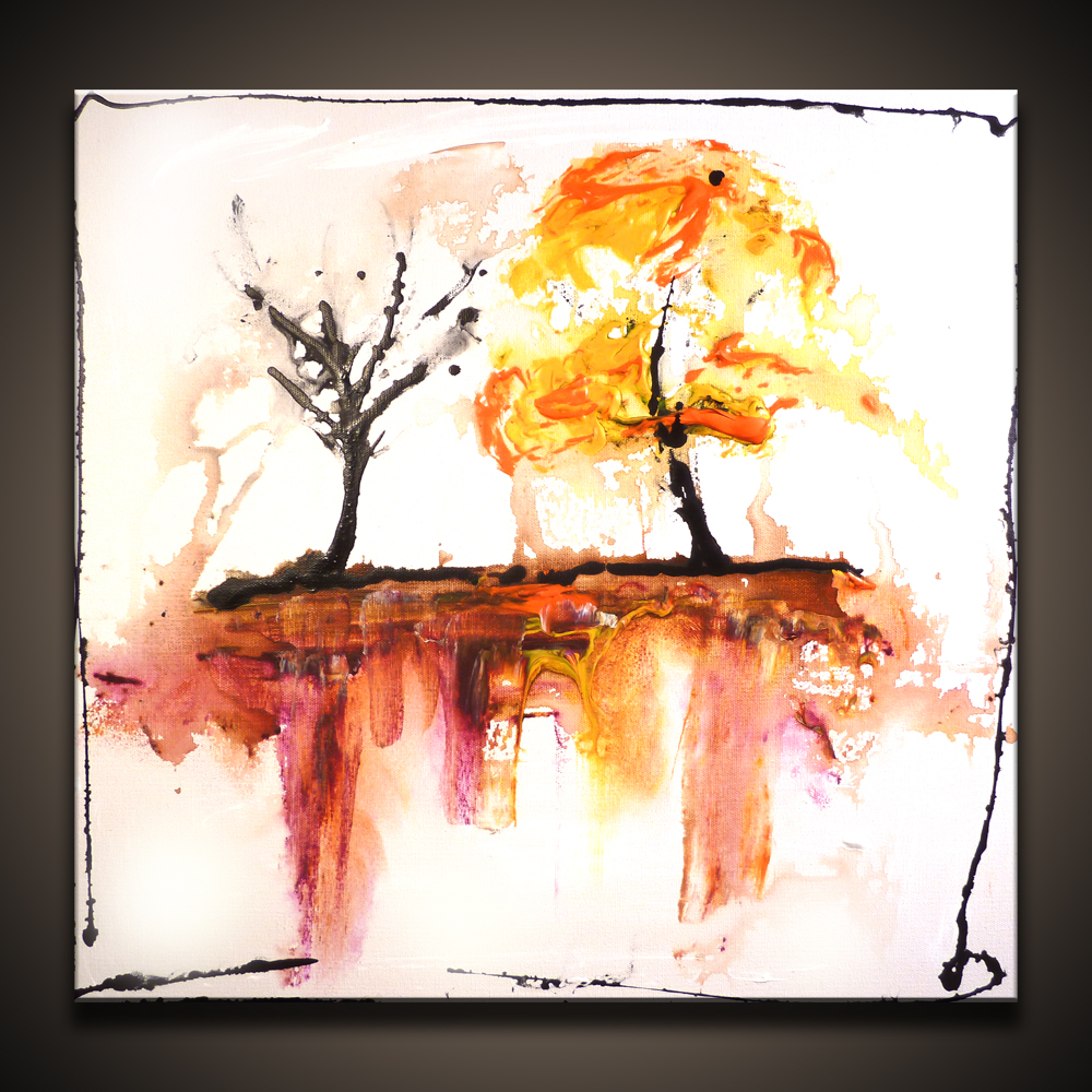 Reflected Qualities, Season Abstract Art Painting by