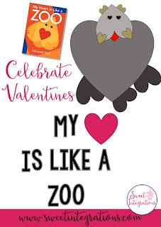 Celebrate Valentines with the precious book My Heart is Like a Zoo. Students can read the book to learn more about similes and use Google Slides to create their own zoo animal made of hearts.
