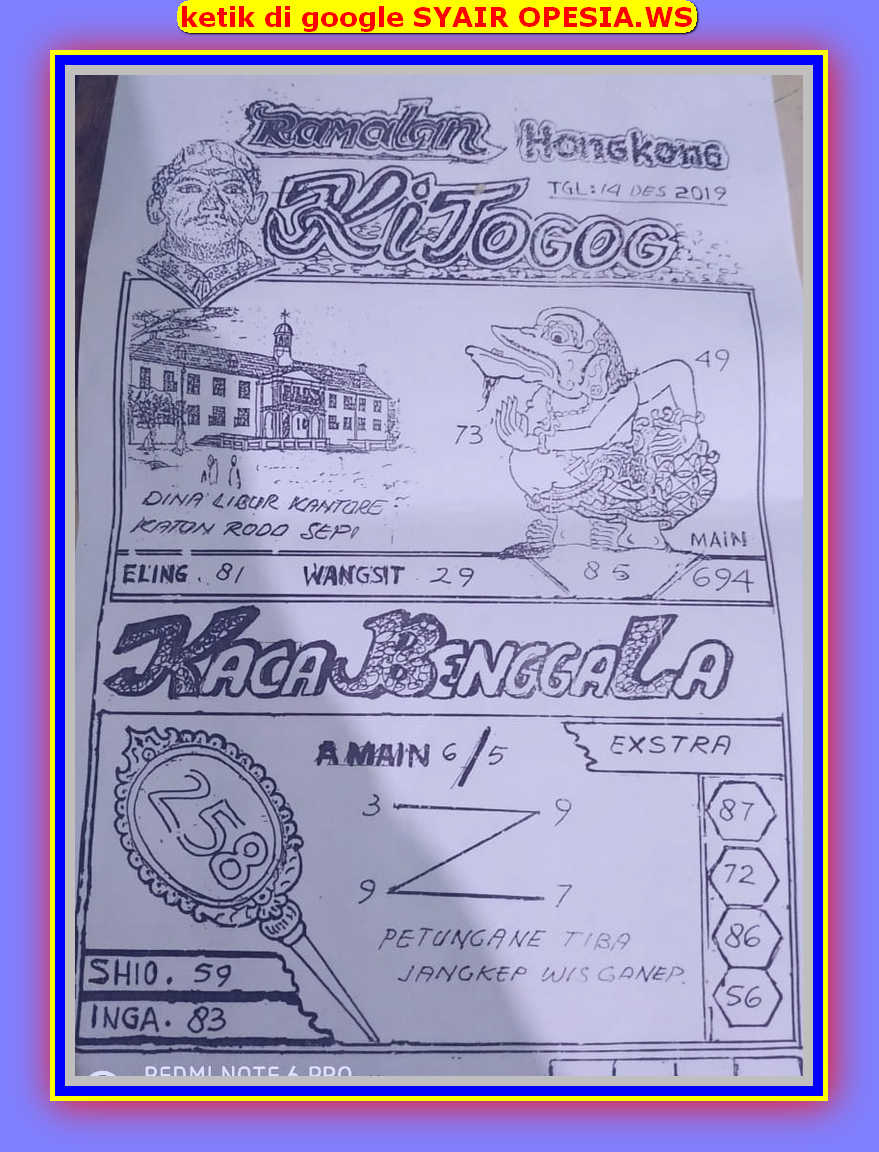 1 New Message Kode Syair Hongkong 14 Desember 2019 Forum Syair Togel Hongkong Singapura Sydney