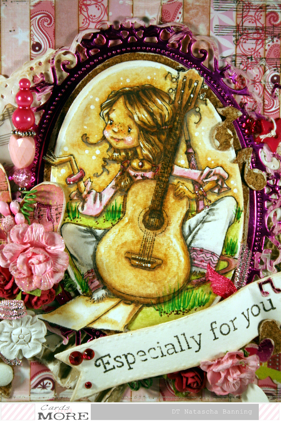 Nataschas Blog: ScrapBerry's Karte in rosa-pink