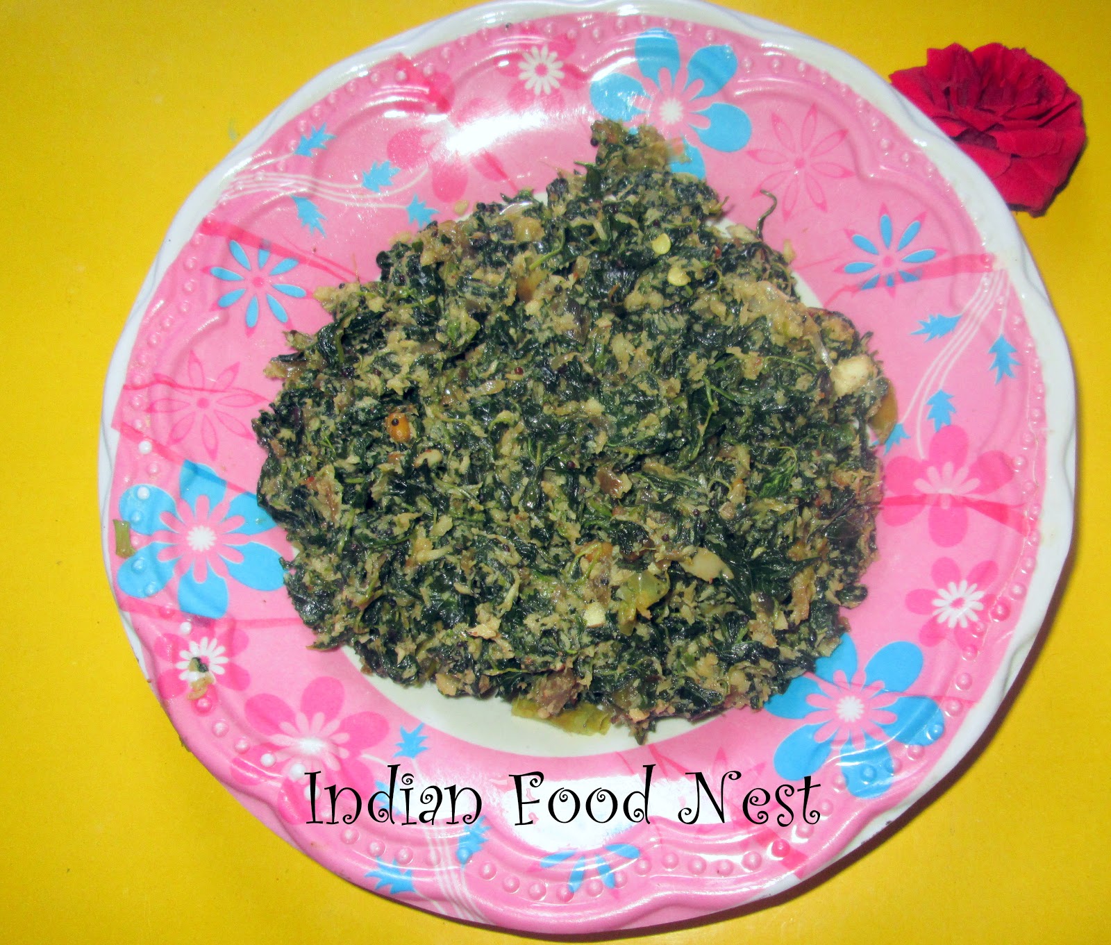 Indian Food Nest: Arai Keerai Poriyal