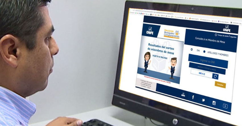 ELECCIONES 2019: ONPE publicó miembros de mesa para Elecciones Municipales Complementarias - www.onpe.gob.pe ELECCIONES 2019: ONPE publicó miembros de mesa para Elecciones Municipales Complementarias - www.onpe.gob.pe