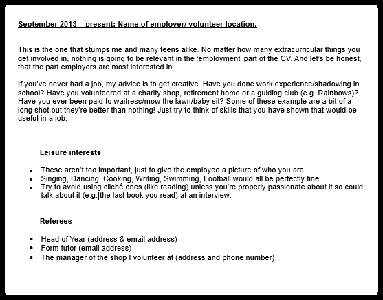 the savvy student getting a job writing your cv how to set a cv out