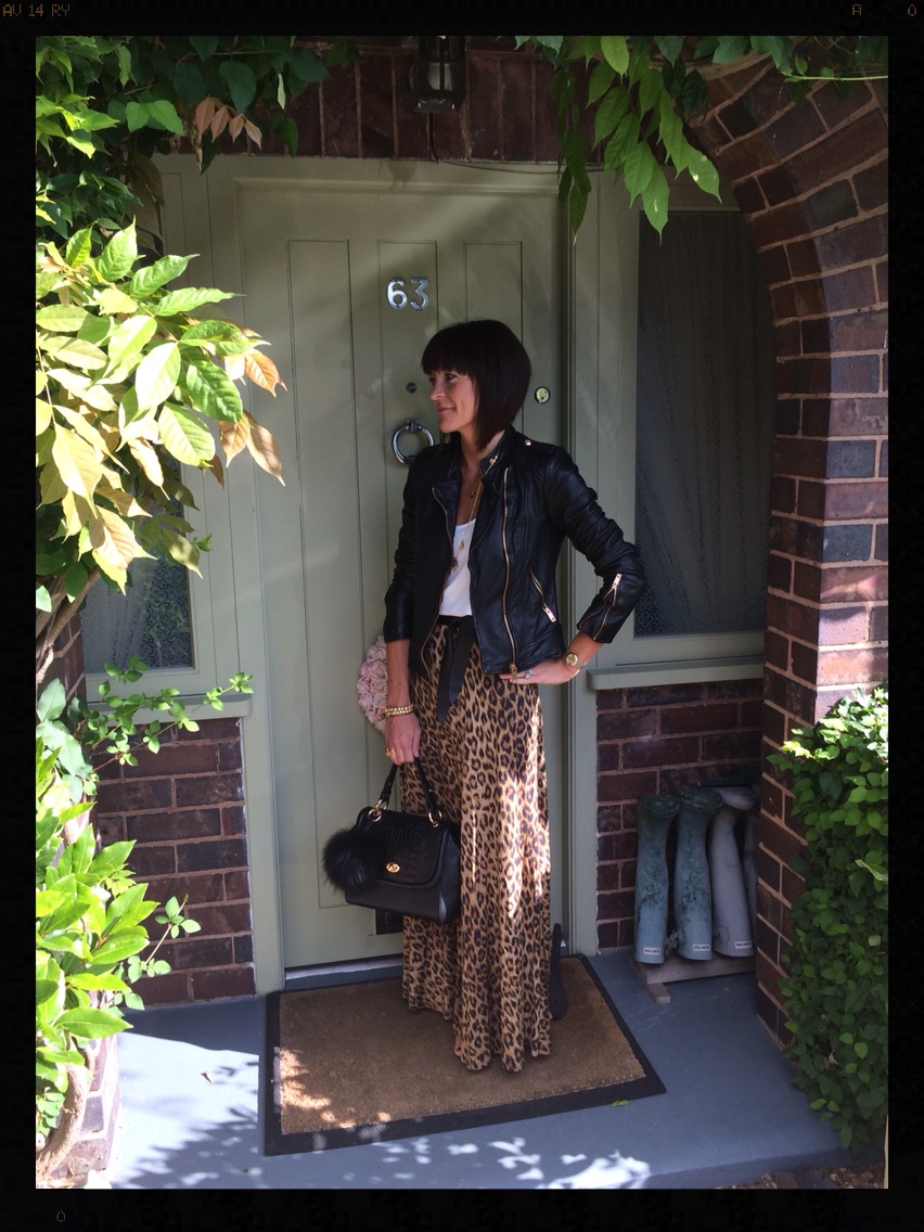 leopard print maxi skirt zara