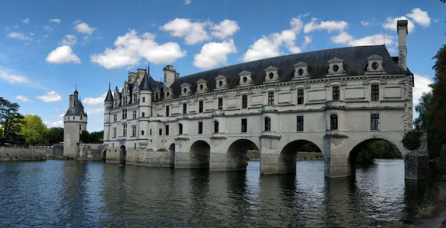 chateau de Chenonceau spanning the river Cher in Centre - Val de Loire