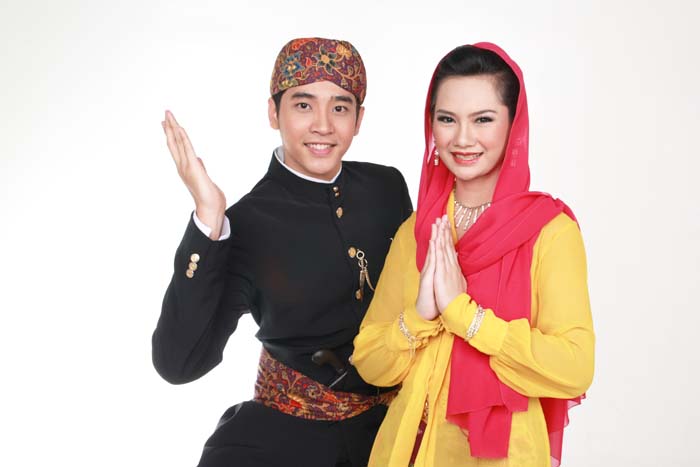baju pengantin adat betawi hijab warna krem