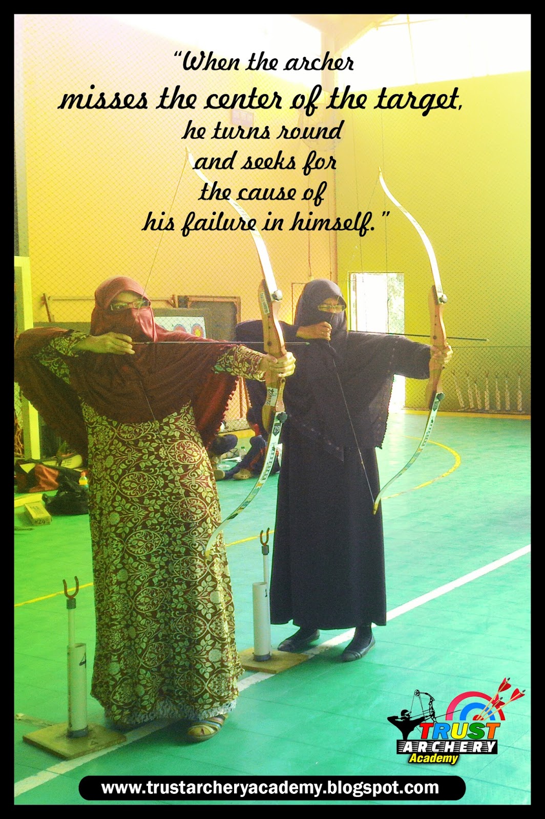 TRUST ARCHERY ACADEMY ARCHERY QUOTES MISSES THE CENTER OF TARGET