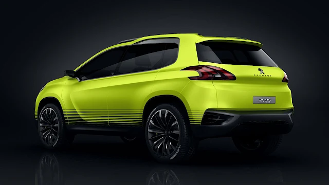 The Peugeot 2008 Concep back side