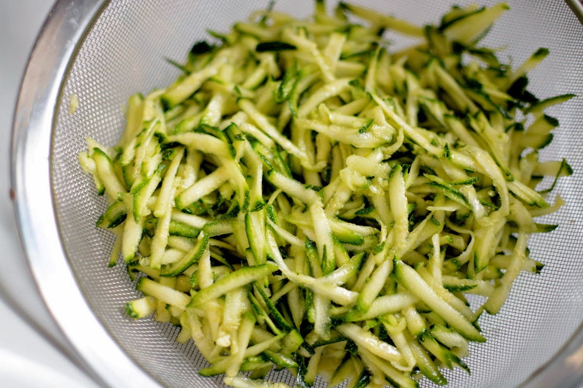 Cooking for Health Courgette (zucchini) and tofu fritters with avocado