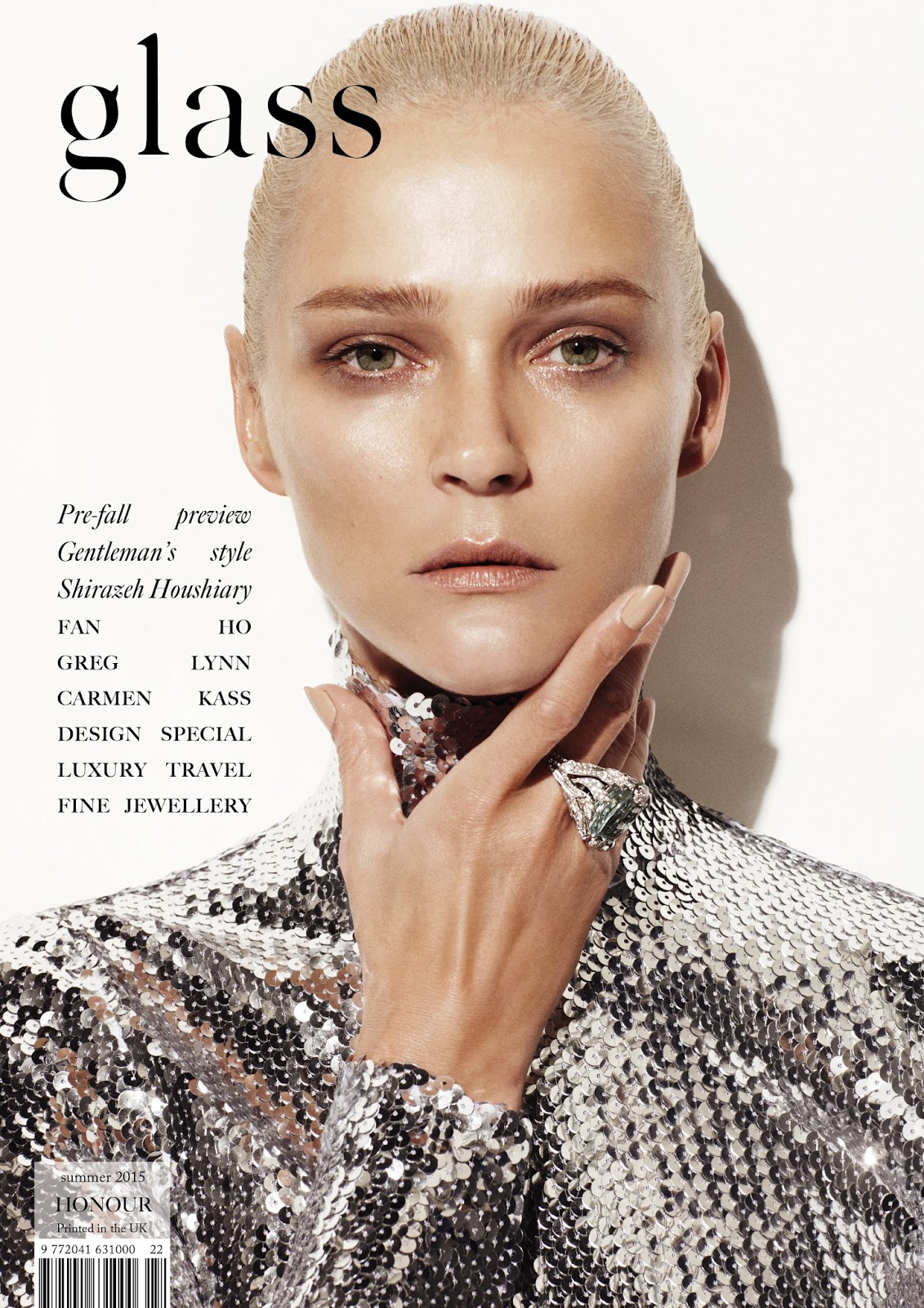 Carmen Kass in Sportmax for Vogue Ukraine